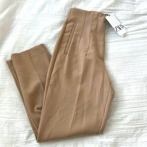 ZARA pleated cropped trouser